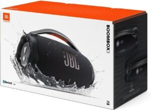 JBL Boombox 3 Portable Speaker, Massive Signature Pro Sound, Monstrous Bass, 24H Battery, IP67 Dust and Water Proof, Partyboost Enabled, Grip Handle, Bluetooth Streaming - Black - Image 5