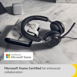 Jabra Evolve2 40 SE Wired Noise-Cancelling Stereo Headset With 3-Microphone Call Technology and USB-A Cable - MS Teams Certified, Works with All Other Platforms, Black - Image 5