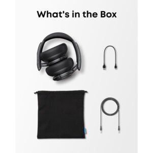 Anker Soundcore Life Q30 Bluetooth Noise Cancelling Headphones, 40H Playtime, USB Type C Fast Charge, Soft Earcups With Free Carry Case - Image 6