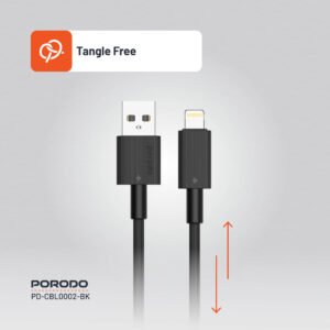 Porodo 3M USB-A to Lightning Durable Charging Cable - Image 7