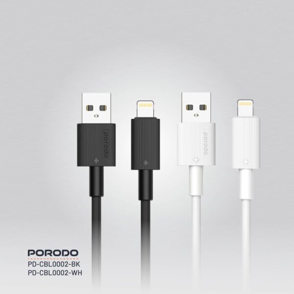 Porodo 3M USB-A to Lightning Durable Charging Cable - Image 2