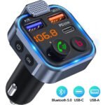 Smart Car Charger FM Transmitter with 24W PD Port & QC 3.0