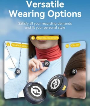 Hollyland HollyView LARK M2, Wireless Lavalier Microphone, (2TX+3RX), Compatible With Camera, iPhone, Android, 1000ft LOS Range, Hi-Fi Audio, Noise Cancellation, Black - Image 3