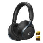 Soundcore Space One Pro, FlexiCurve Over-Ear Headphone, Adaptive Active Noise Cancelling Headphones Driven by 6 Mics, 60H Lossless Audio, Ultra-Fast Charging, Hi-Res Wireless, Comfortable Fit