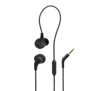 JBL Endurance Run 2 Waterproof Wired Sports In-Ear Headphones, Fliphook Desigh, Flexsoft Technology, IPX5 Sweatproof, Hands-Free Calls, Magnetic Buds - Black - Image 3