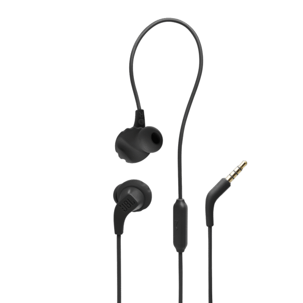 JBL Endurance Run 2 Waterproof Wired Sports In-Ear Headphones, Fliphook Desigh, Flexsoft Technology, IPX5 Sweatproof, Hands-Free Calls, Magnetic Buds - Black - Image 3