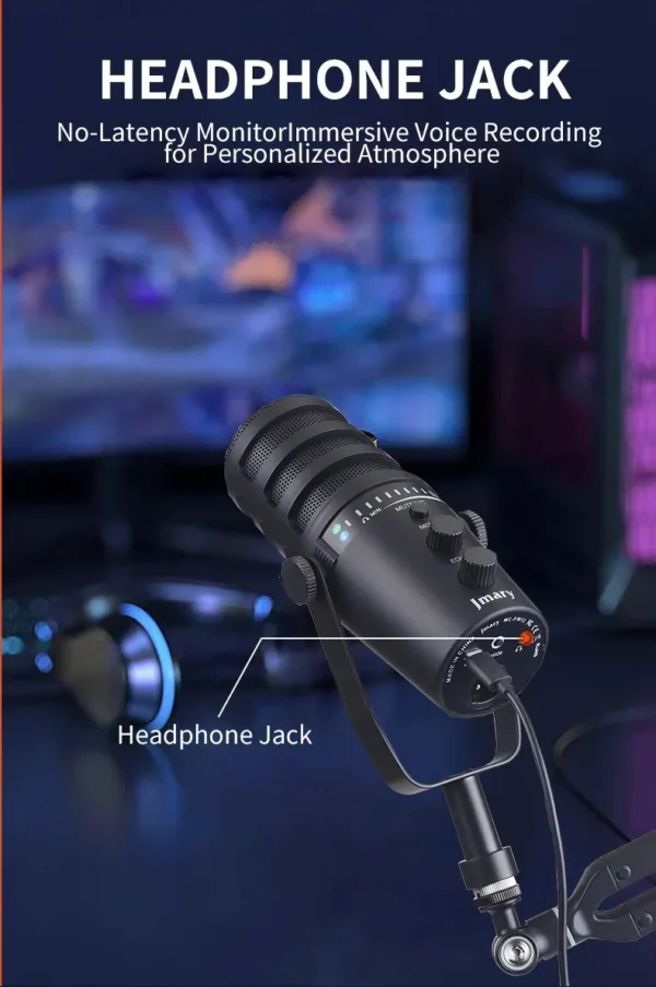 Jmary MC-PW12 Professional USB Microphone For Podcasting, Gaming, Streaming, Recordings - Image 3