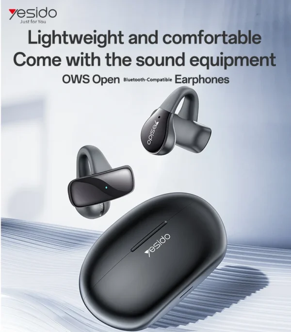 YESIDO YSP27 OWS Wireless Bluetooth-Compatible Ear Clip Earphones Open-Ear Design ENC Noise Cancellation Headset - Image 2