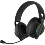 Porodo Gaming Triple-Mode Gaming Headphone, 800mAh Battery, Wireless Connectivity (2.4G/ Bluetooth V5.3), Wired Connectivity (3.5mm Jack), Noise-Canceling Mic, Adjustable Headband, Low-Latency