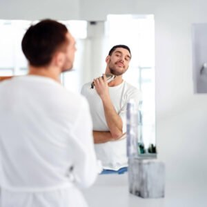 Green Lion Gentleman Hair Trimmer 5W, 1/2/3/4 mm Combs Size, Titanium Coated Blade, 1200 mAh Battery,Oil Reminder, LED Display, 6500 RPM, 3H Working Time, 280 DC Motor - Gold - Image 3