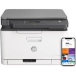 HP 178nw Printer, Wireless Laser Color Multifunction All in One Mobile Ethernet Wi-Fi Printer – White