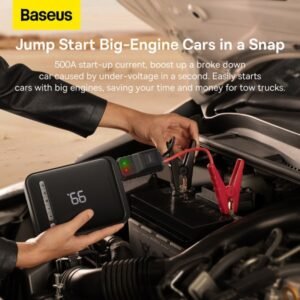 Baseus Super Energy 2-in-1 Jump Starter: 8000mAh 1000A with Tire Inflator - Image 6