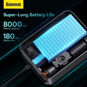 Baseus Super Energy 2-in-1 Jump Starter: 8000mAh 1000A with Tire Inflator - Image 8