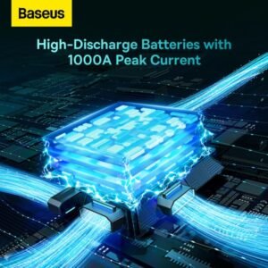 Baseus Super Energy 2-in-1 Jump Starter: 8000mAh 1000A with Tire Inflator - Image 9