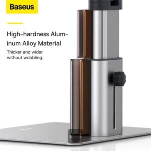 Baseus Metal Adjustable Laptop Stand Compatible With 11 To 17.3 Inches Silver - Image 3