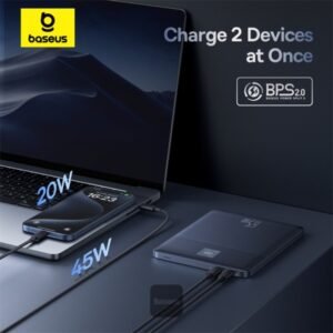 Baseus Blade 2 12000mAh Power Bank | 65W Fast Charging Ultra Thin Digital Display Intelligent Edition Battery Pack For Laptop/MacBook & Phones - Image 7