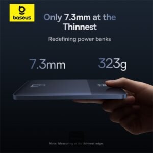 Baseus Blade 2 12000mAh Power Bank | 65W Fast Charging Ultra Thin Digital Display Intelligent Edition Battery Pack For Laptop/MacBook & Phones - Image 4