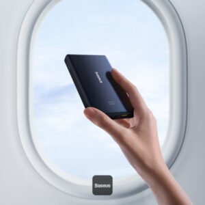 Baseus PicoGo 10000mAh Power Bank with Digital Display 20W Fast Charging - USB-A, 2x Type-C - Black (With Simple Wiring Type-C to Type-C 60W 20V/3A 30cm Black) - Image 9