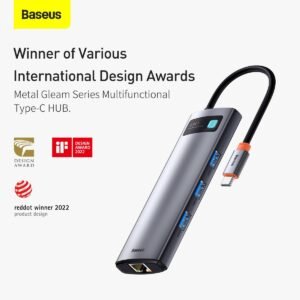 Baseus Metal Gleam 8-in-1 Type-C Multifunctional Hub Adapter - Image 7