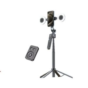 PLOKAMA Auto-A7 Pro AI 360° Rotating Tripod Portable Selfie Stick with Automatic AI Face Tracking - Black - Image 5