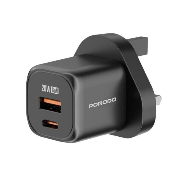 porodo Usb-c Power Delivery wall charger - Black - Image 2