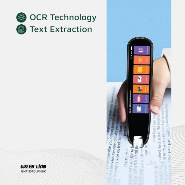 Green Lion Translation Pen 1000mAh Battery, Dictionary & Vocabulary, Macro 2 MP Scanning Head, Touch Screen Interface, Voice Translation, Photo Translation, TF Card Input, Smart Recording - Image 5