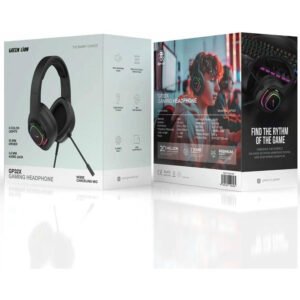 Green Lion GP32X Gaming Headphone, 50mm Speakers, 2.1m Cable Length, RGB, included micrphone, Comfortable, 360" Bendable - Image 3