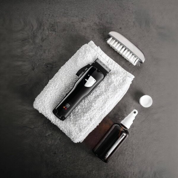 Green Lion Pro Trim Duo Hair Clipper, 9 in 1, 2000mAh Hair clipper Battery & 6800 RPM, 1500mAh Body Clipper Battery & 7200 RPM, Digital Display, Carrying Case, Taper Lever - Black - Image 7