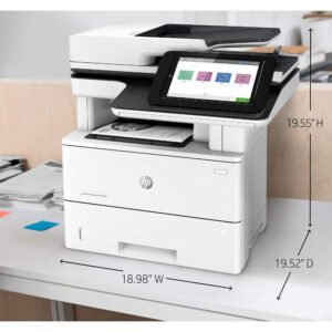 HP MFP M528dn Monochrome Laser Printer, Print Speed 45 ppm, 8.5 x 14" Flatbed Scanner, Print Speed 45 ppm, 1200 x 1200 dpi, 100-Sheet ADF, 8" Color Touchscreen, - Image 6
