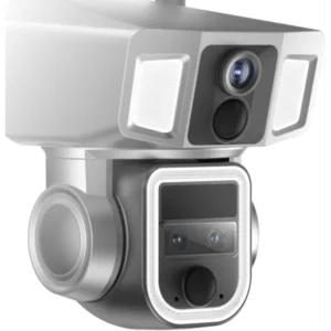 Powerology 4G/WiFi 10X Zoom 2MP+2MP 360˚ Ultimate Outdoor Versatile Camera, IP66 Waterproof Dustproof, Solar Power Recharging, Siren Alarm, Built-In Mic & Speaker, Powerful Bullet Lights, Whole-Day Recording - Image 6