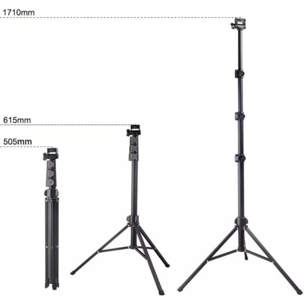 Jmary MT36 Selfie Stick Phone Tripod 67" Extendable Travel Tripod Stand with Phone Clip 1.7 meter Tripod for Video Shooting vlog - Image 4