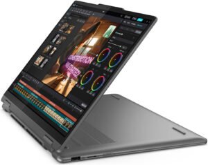 Lenovo Yoga 7 2-in-1 Laptop, 14" 2K WUXGA IPS Touch Display, Intel Core Ultra 7 155U CPU, 16GB RAM, 1TB SSD, Integrated Intel Graphics, Backlit English K/B, Win11, Storm Grey - Image 8