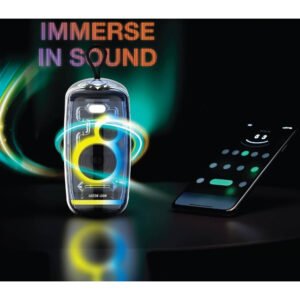 Green Lion Palma Pro Wireless Speaker with RGB Lights, Bluetooth 5.2, 2 8W Power, 7H Playtime, IPX6 Waterproof, 10m Bluetooth Range, TWS/FM/TF Card/USB Support, Type-C Charging - Image 3