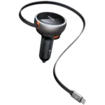 Mcdodo 485 FreeGo 80W Car Charger with retractable Cable