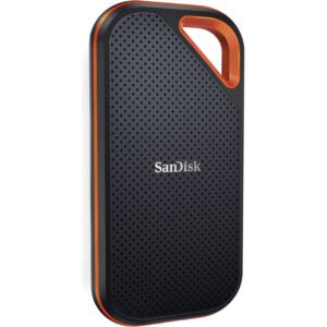 SanDisk 2TB Extreme PRO Portable SSD V2, USB 3.2 Gen 2x2 Type-C, Up to 2000 MB/s Read & Write Speeds, 256-Bit AES Hardware Encryption, Carabiner Loop, IP55, Black - Image 3
