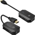 Powerology Wireless HDMI Mirroring Adaptor Pair with USB-C Cable Full HD 1080P