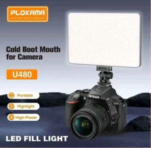 PLOKAMA U480 RECHARGEBLE 20W Built-in 5000mAh Stepless Dimmable 2700-5700K LED Professional Photography Fill Light for DSLR, Camcorder, Tripod - Image 7