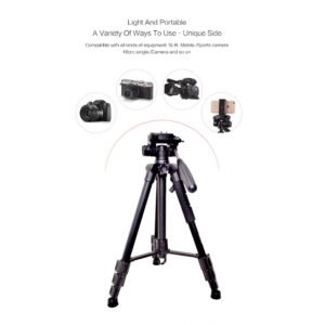 Jmary KP-2234 Professional Aluminium Tripod for All DSLR Cameras (Black) - Image 10