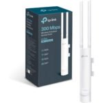 TP-Link EAP110-Outdoor 300Mbps Wireless N Outdoor Access Points, 24V Passive PoE, Easily Wall or Ceiling Mount, Free EAP Controller Software - White