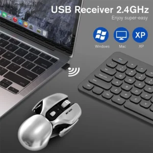 Green Lion G266 Beetles Metal Mouse: Tri-Mode Wireless with RGB - Image 5