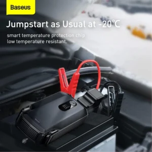 Baseus Super Energy Max Car Jump Starter, Digital Display 2000A Peak Current 20000mAh Battery Charger 12V (8.0L Gas or 4.0L Diesel) with Jumper Cables - Image 7