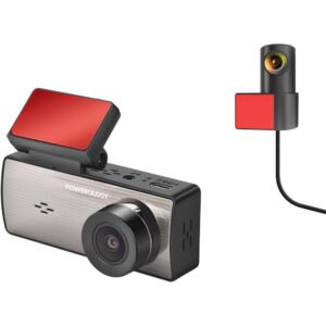 Powerology Dual Recording Dash Camera, Three-Axis Accelerometer, 2560x1440 Front Camera Resolution, -10°C to 70°C Operating Temperature, Parking Monitor, Loop Recording, Built-in MIC