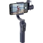 Porodo 3-Axis Gimbal Stabilizer AI Tracker, with Fill Light, 360˚Auto-Inception, 180˚Front-Rear Flip, Built-in Tripod, Object Tracking, Portable/Foldable, Power Bank, Compatible with Android & iPhone