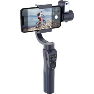 Porodo 3-Axis Gimbal Stabilizer AI Tracker, with Fill Light, 360˚Auto-Inception, 180˚Front-Rear Flip, Built-in Tripod, Object Tracking, Portable/Foldable, Power Bank, Compatible with Android & iPhone