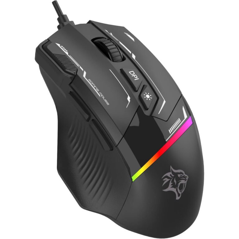 Porodo Gaming 8D RGB Wired Mouse DPI 7200 - Black