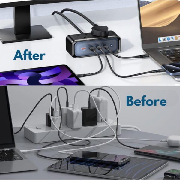 Mcdodo CH-459 6-in-1 70W GaN Surge Protection Power Strip - Image 7