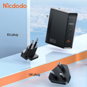 Mcdodo 100W GaN Wall Charger, 3 Port Fast Portable Charger, USB-C Qc Pd 3.0 Power Adapter Compatible with Mobile, MacBook, Surface, USB-C Laptop Cellular Phones, and Android Device - Image 7