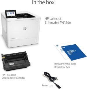 HP LaserJet Enterprise M612dn Monochrome Printer with built-in Ethernet & 2-sided printing - Image 17
