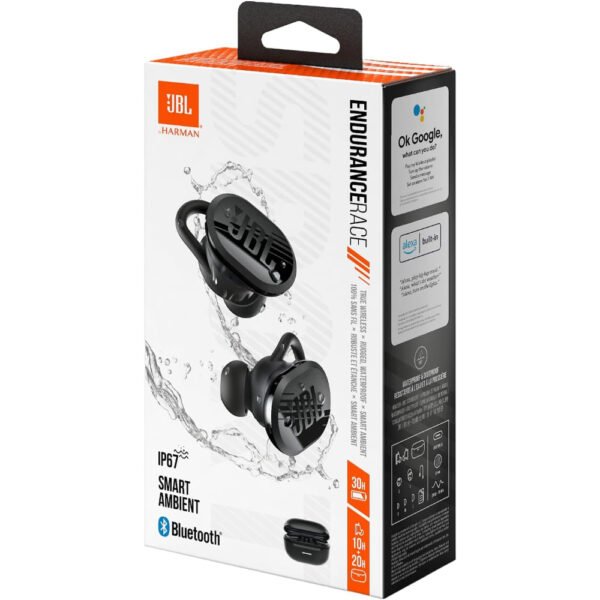 JBL Endurance Race 2, True Wireless Bluetooth Earbuds, 48 Hour Battery Life, IP68 Waterproof and Dustproof, Noise Cancelling, JBL Pure Bass Sound, Smart Ambient Technology, Sports Mode, Black - Image 13
