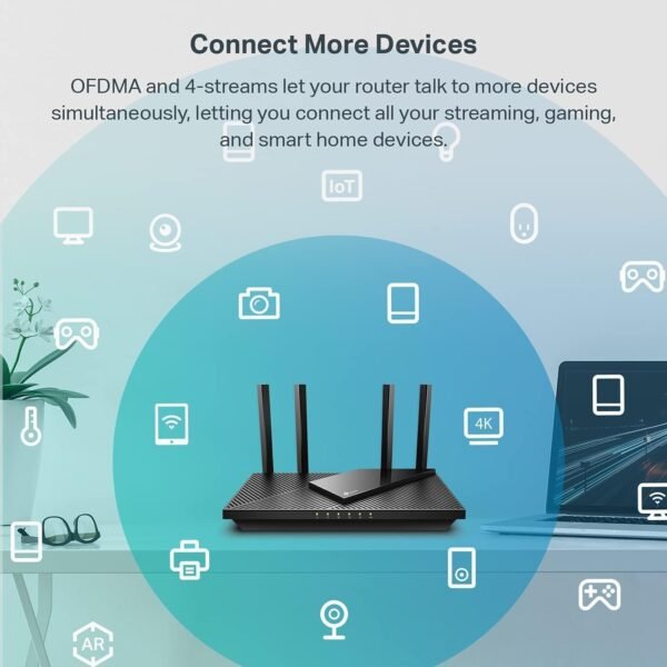 TP-Link Dual-Band AX3000 Wi-Fi 6 Router Archer AX55 | Wireless Gigabit Internet Router for Home | EasyMesh Compatible | VPN Clients & Server | HomeShield - Image 4